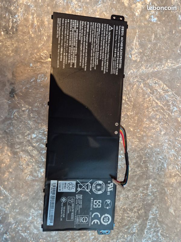 Batterie pc portable acer ac14b18j non testée etat correct (image 2)