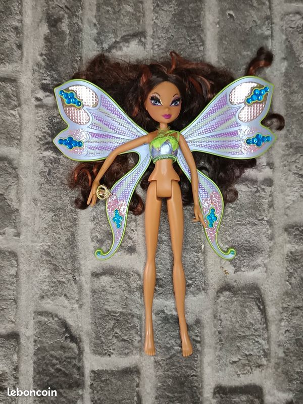 RARE POUPÉE STELLA avec cils Winx Club Enchantix Mattel 2004 saison 1 bon état. EUR 14,90 - FR