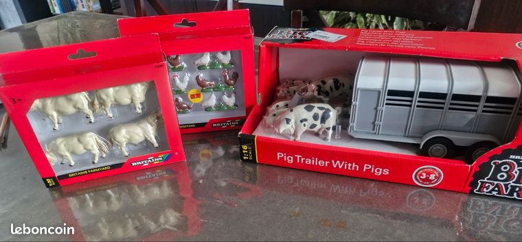 Figurines Animaux De La Ferme Avec Accessoires - Coffret Ranch Americain Schleich De 92 Pieces Avec Vach 901553