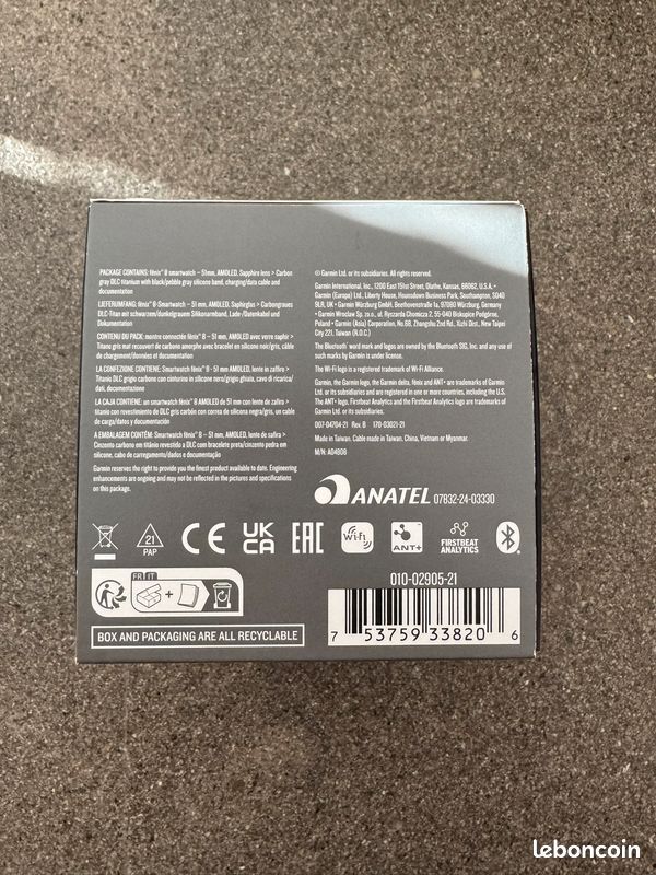 Garmin Fenix 8 AMOLED Sapphire 51 mm Titane neuve sous blister (image 2)