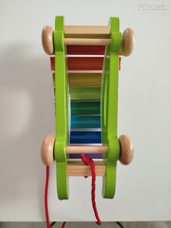Xylophone enfant crocodile en bois à tirer (image 6)