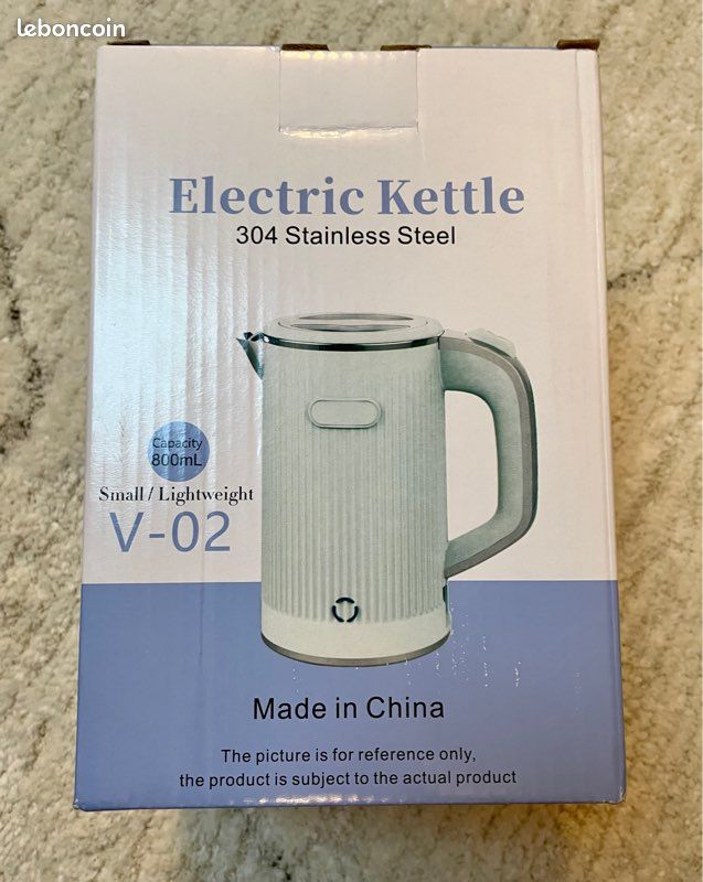 Bouilloire électrique 800ml noire neuve plastique (image 6)