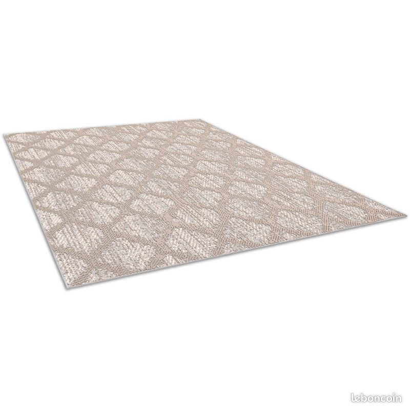 Tapis vintage plat rayé Brockway Beige 120x170 (image 8)