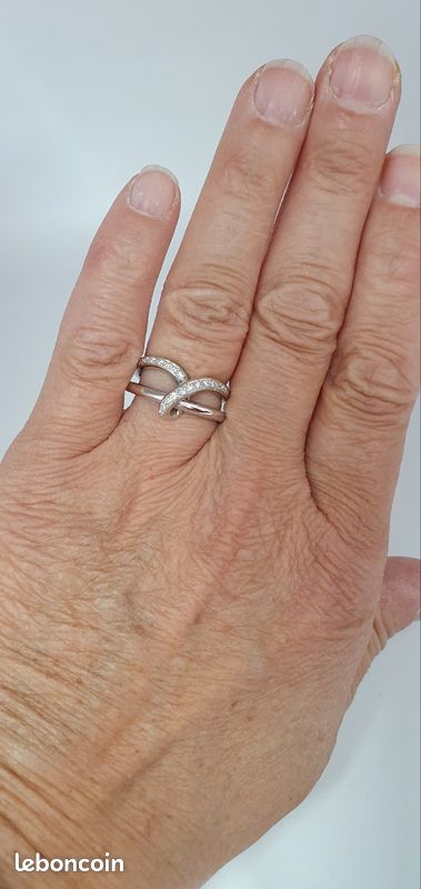 Bague Or 750/1000, Diamants (image 5)