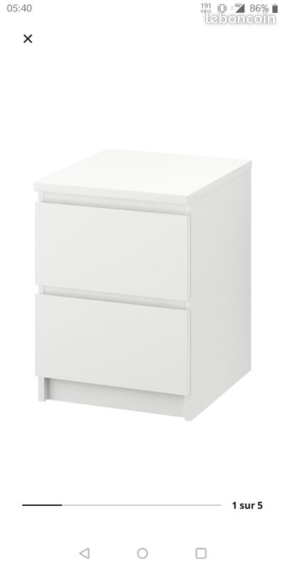 Table de chevet Ikea Malm (image 3)