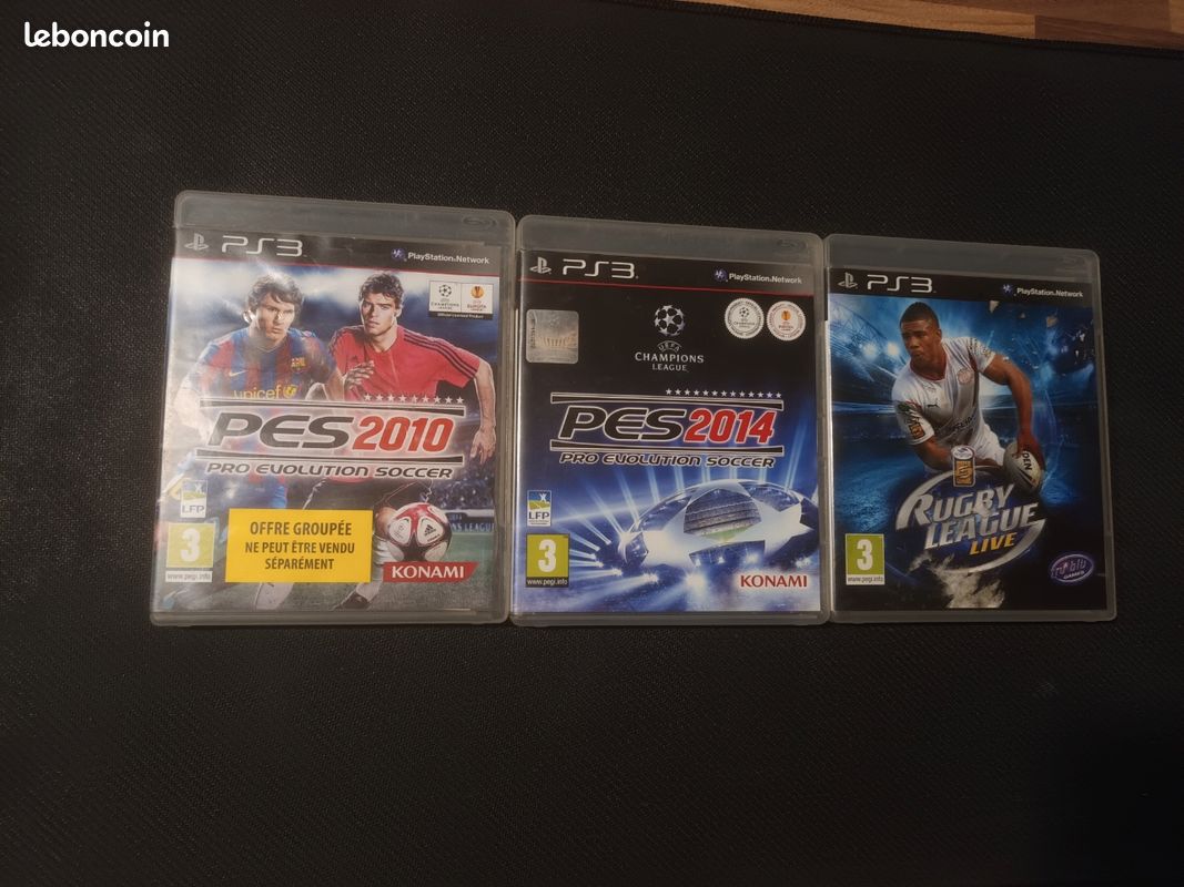 Lot De 3 Jeux Vidéo PlayStation 3 / Xbox Première Génération - FIFA Street, Splinter Cell, Ghost Recon, Résistance
