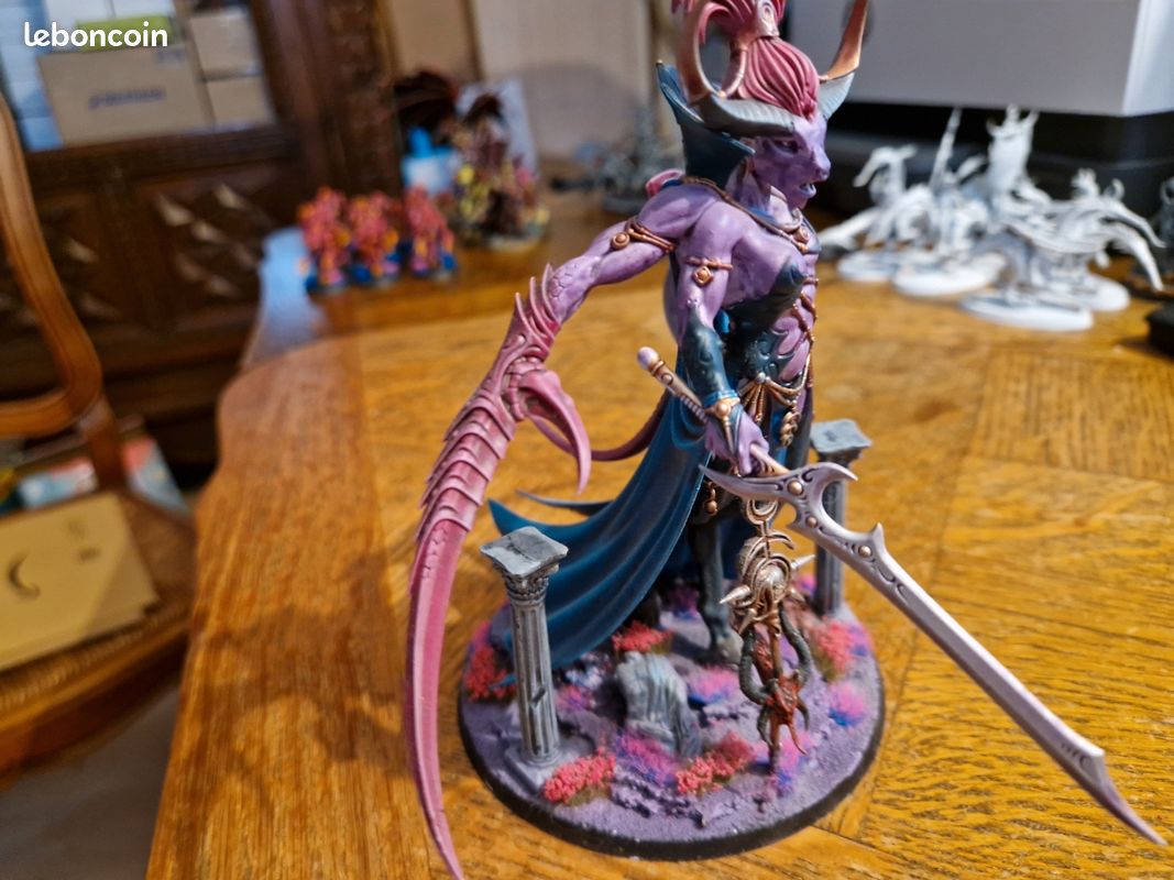 Warhammer 40k Aos Gardien De Secrets Slaanesh Daemon Pro Peint Prêt À