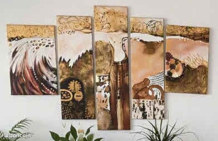 Tableau Huile sur toile pentatyque (image 1)