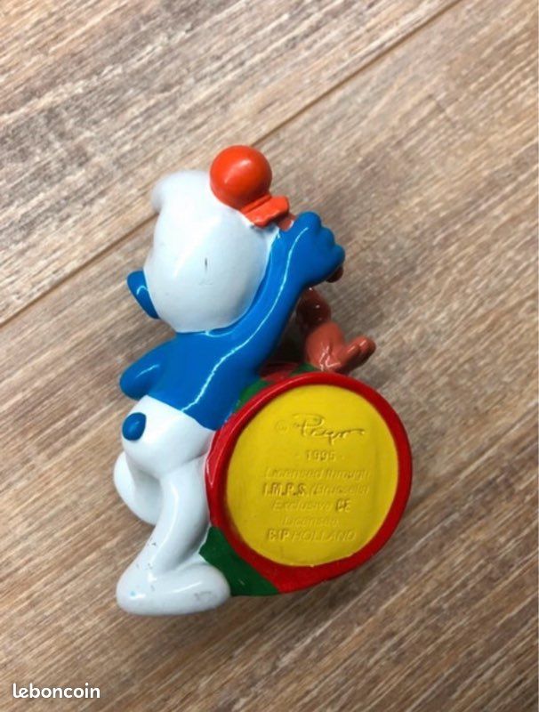 Figurine Schtroumpf Tambour De Noël Schleich - Réf. 51908 - Occasion