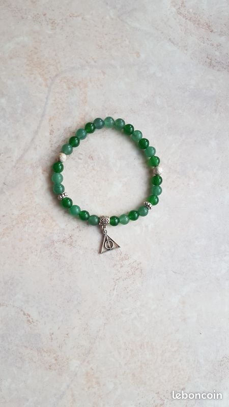 Harry Potter Bracelet Serpentard Vert en Perles livraison gratuite (image 1)