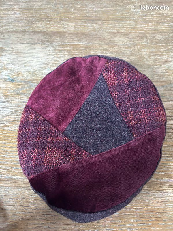 Ensemble béret + écharpe - Bordeaux/Violet - Pinault - Neuf avec étiquette (image 4)