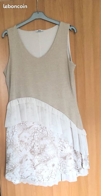 Robe beige/crème (image 1)