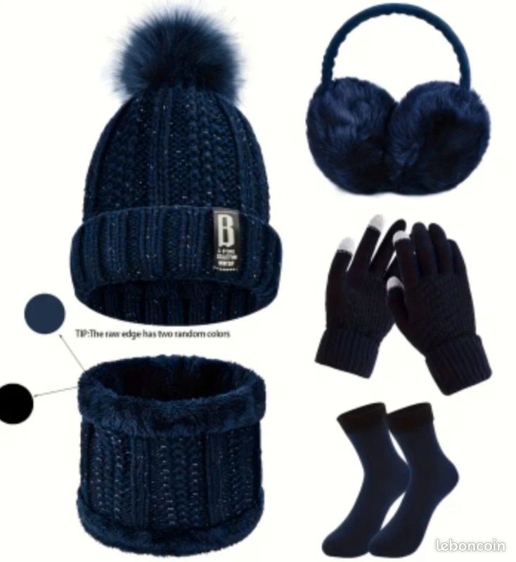 Neverless® Bonnet Tricoté Pour Femme - Doublure En Polaire - Motif