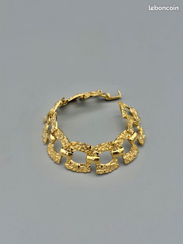 Bracelet De Montre Vintage Gemex Acier Inoxydable Neuf De Stock - Pièce/réparation