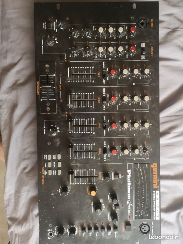 Gemini ps747 stereo preamp mixer (image 1)