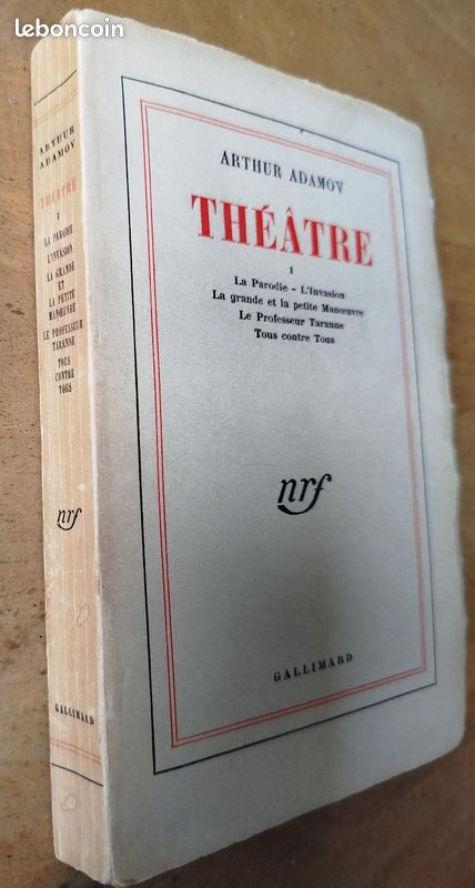 (signé) Adamov, Théatre I (la parodie, l'invasion,la grande et la petite manoeuvre...) (image 2)