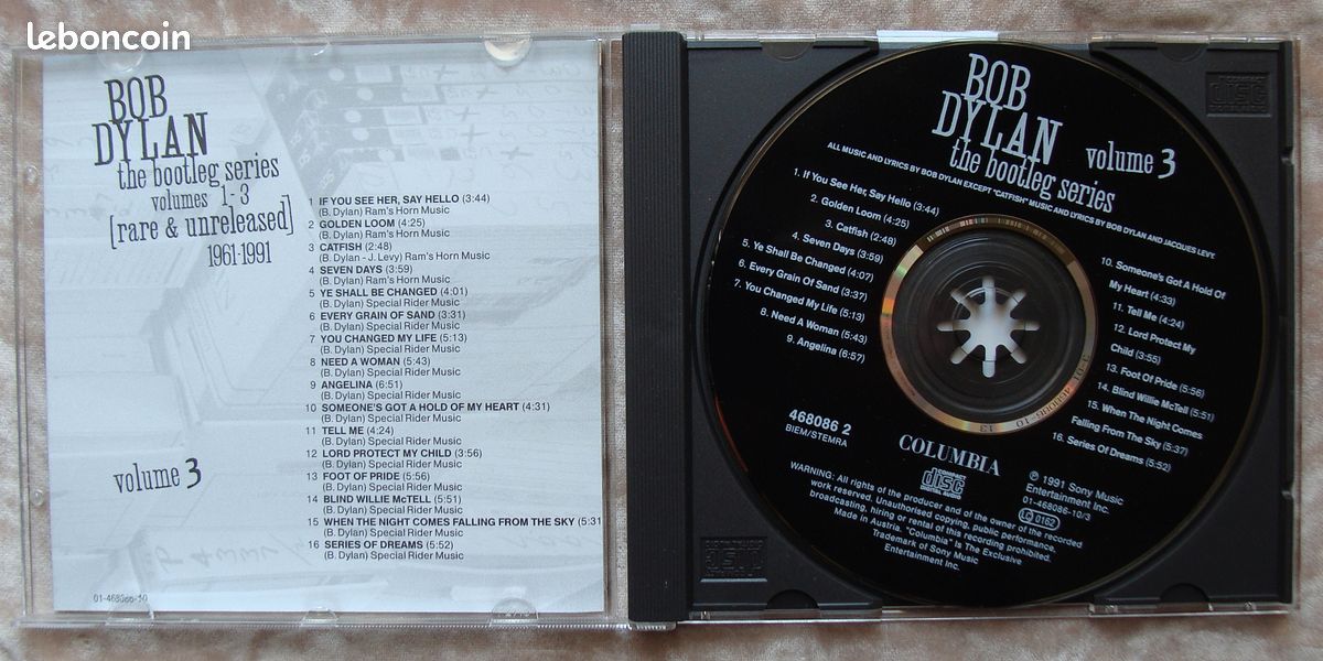 3 CD Bob Dylan - The Bootleg Series - Rare & Unreleased 1961-1991 (image 10)