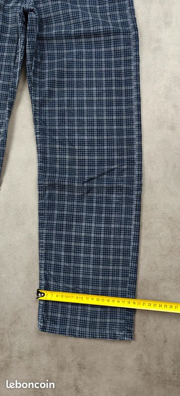 Pantalon Femme Levi's Ribcage Straight Ankle |W23 L27 FR32| taille haute droit carreaux velours #F510 (image 12)