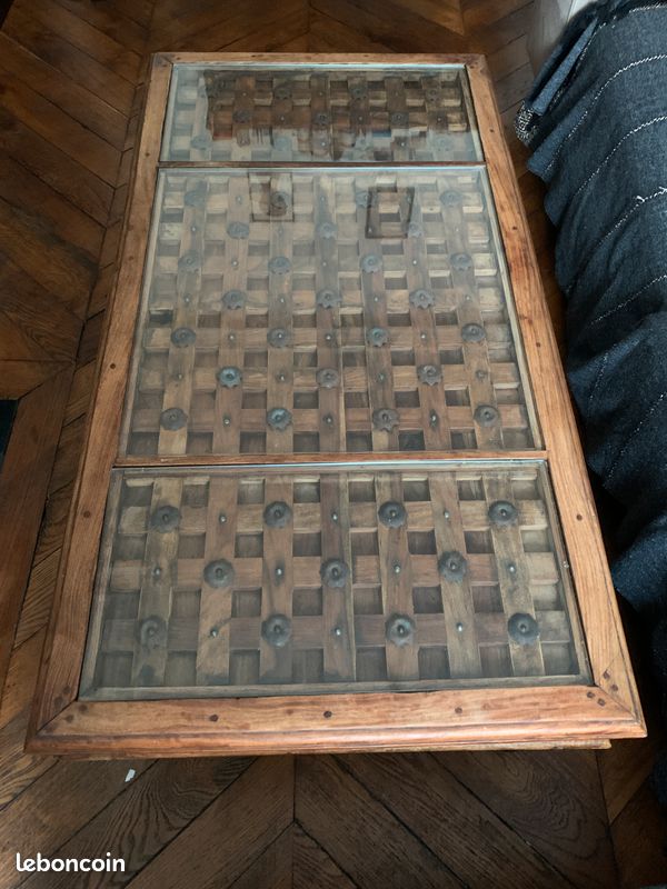 Superbe table basse ferronnerie & sculpture (image 4)