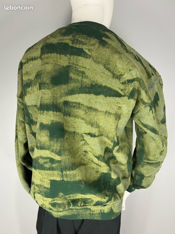 Pull basique en coton camouflage vert Matalan garçons taille 5 ans