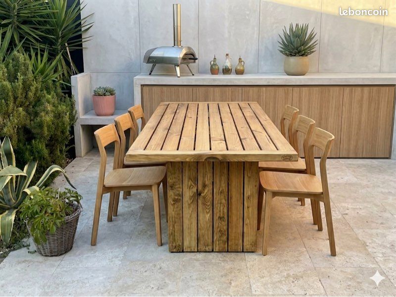 Table extérieure 100% Douglas (image 1)