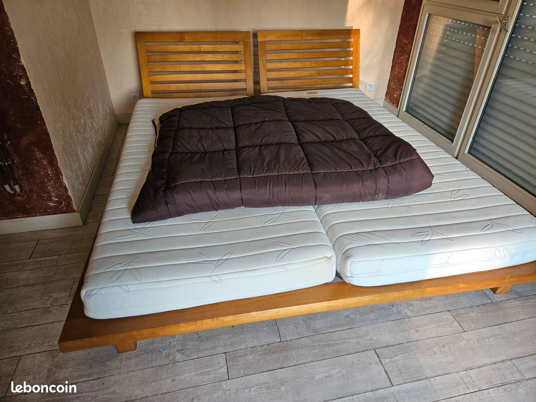 Vends grand lit double (180 x 200) (image 1)