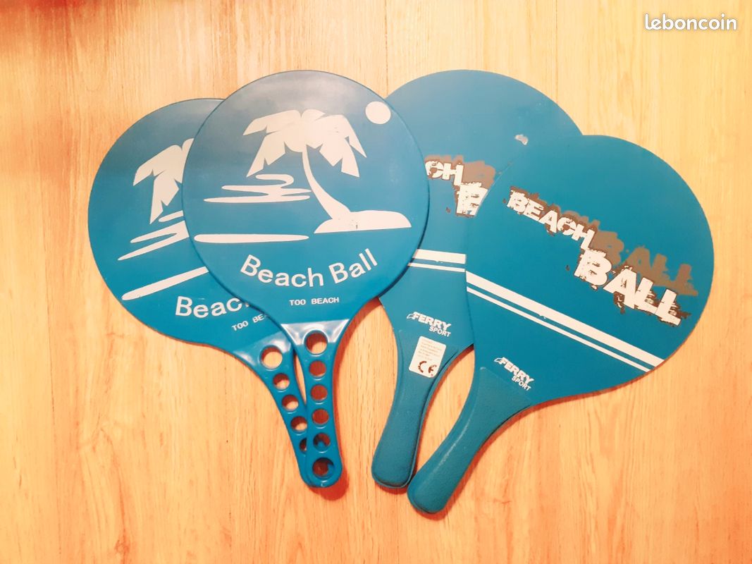 Lot de 4 raquettes de plage (image 1)