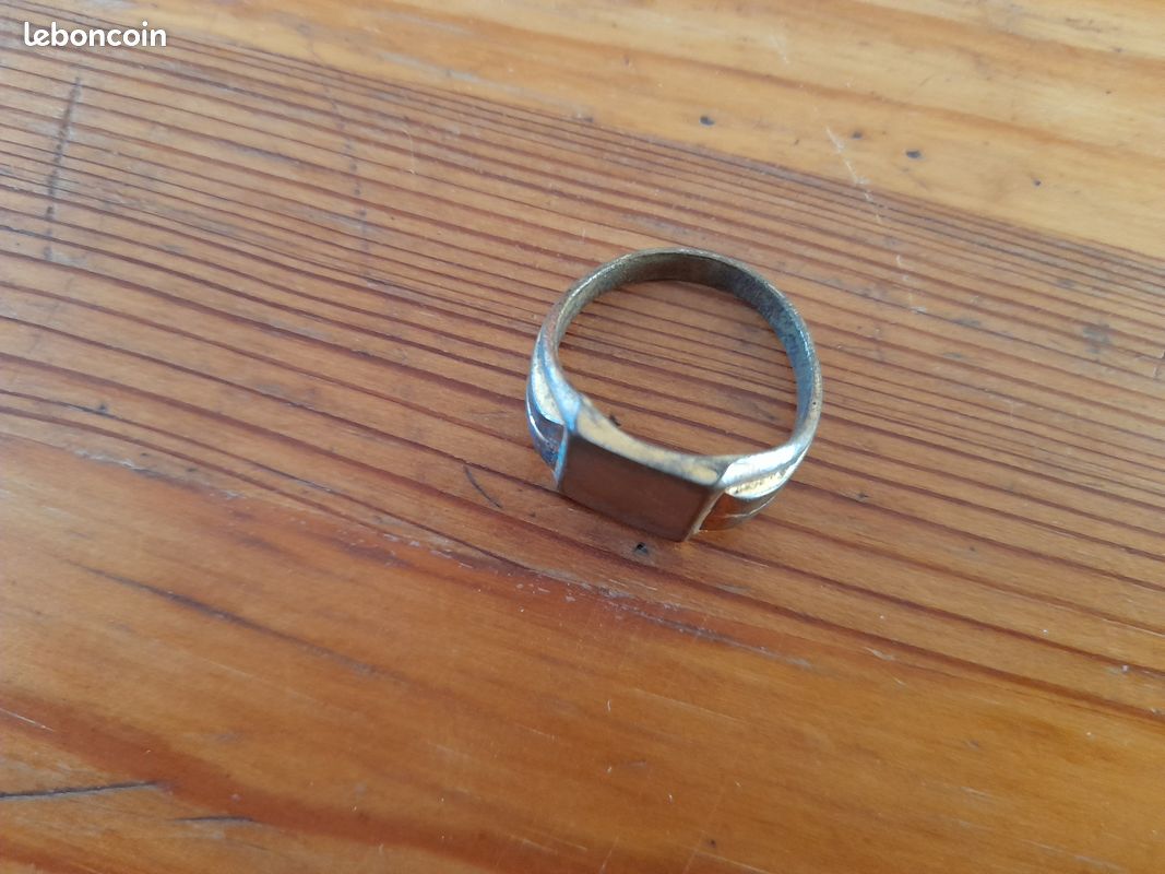Bague homme plaqué or (image 2)