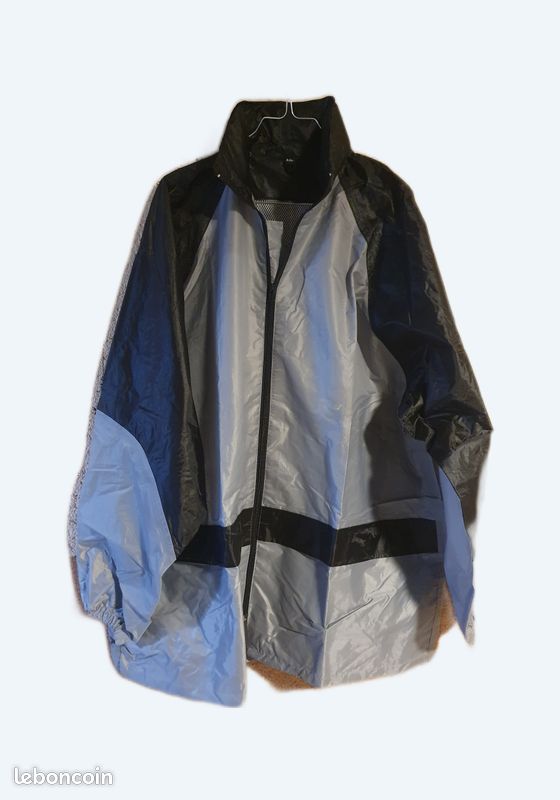 Veste de pluie noir/gris (image 1)