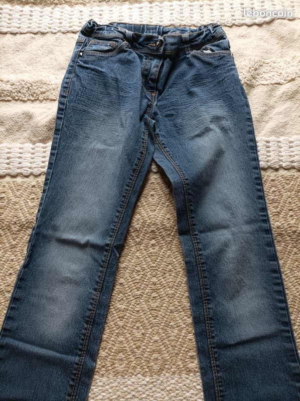 Jean Garçon Taille 12 Ans - Bleu, Bas De Survêtement, Sans Marque