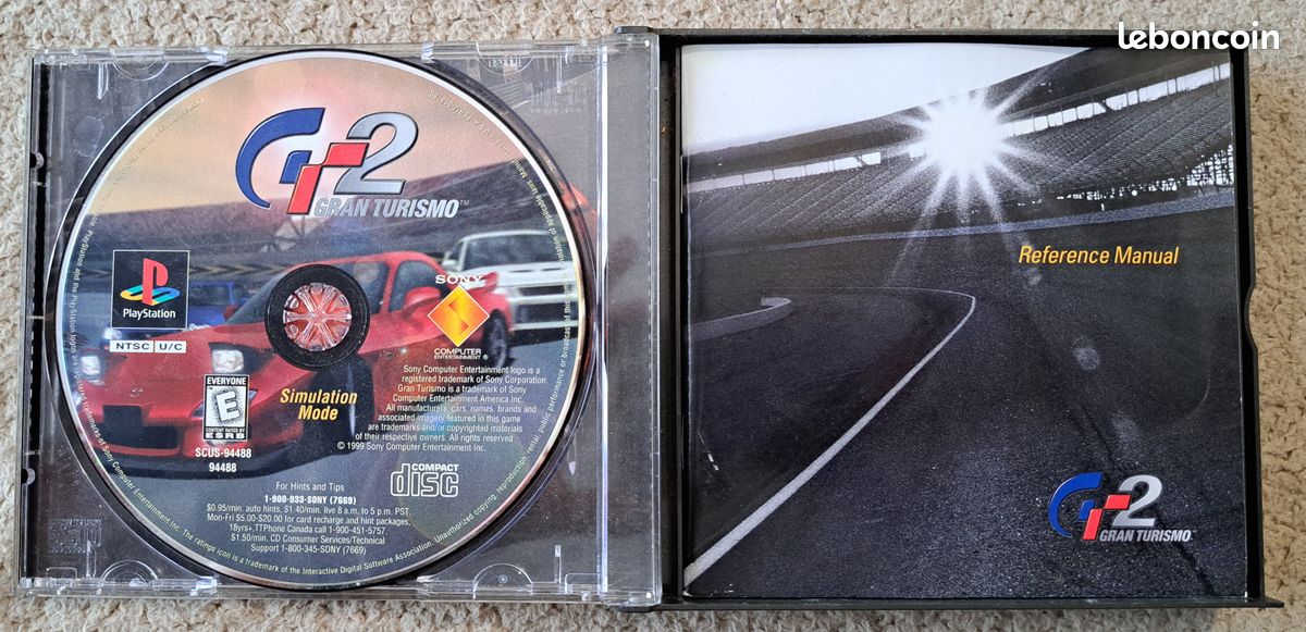 Gran Turismo 2 Sur PlayStation 1 – Version Platinium, Sans Boîte – Disque Seul