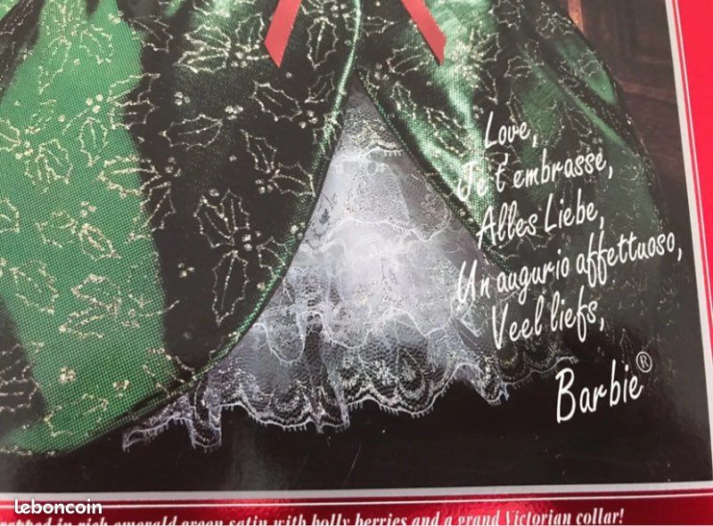 Barbie Spécial Noël Happy Holiday 1995 – Princesse Émeraude, Boîte Neuve, Mattel