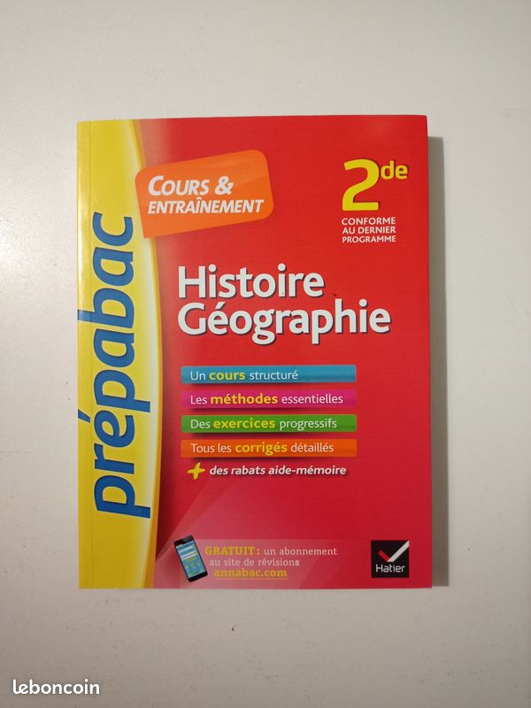 Prébac Histoire Géographie (2de) (image 1)