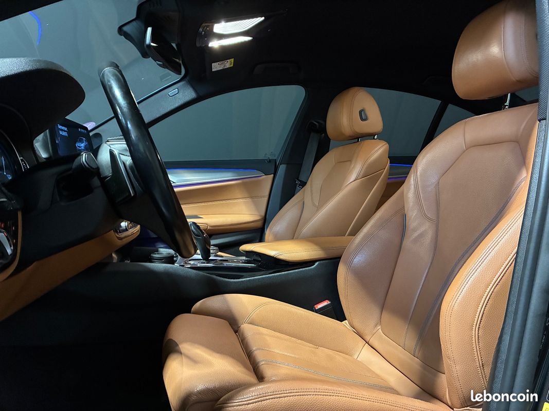 BMW SERIE 5 G30 2.0 530 E IPERFORMANCE 252H 185 PHEV HYBRID LUXURY - CARPLAY - SIEGES AV ELEC CHAUFFANTS - CUIr (image 10)