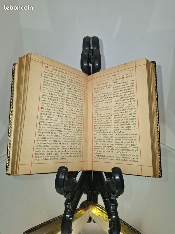 L’Imitation de Jésus-Christ – 1904 – Reliure cuir – Maison Alfred Mame (image 2)