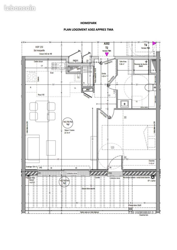 Appartement 2 pièces 45 m² · à Avrillé · 45 m² · 190 000 €