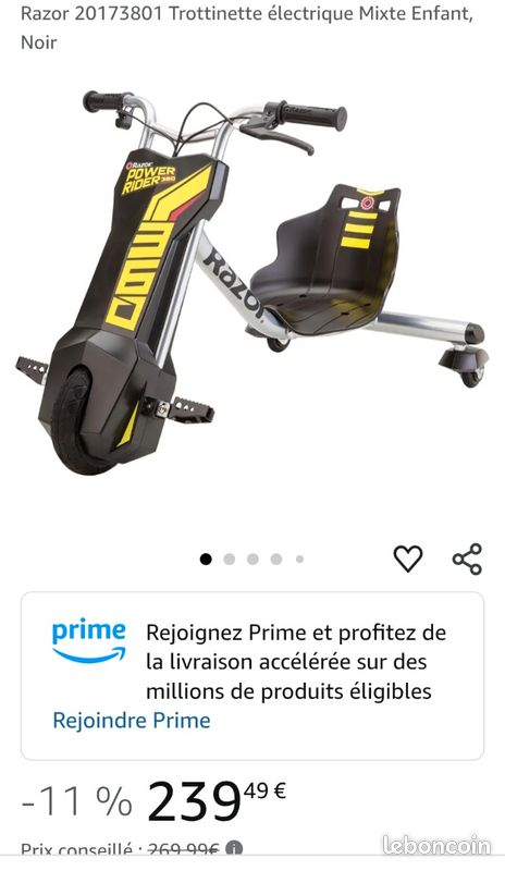 Trottinette électrique Razor Power A2, 16 km/h, enfants | Canadian Tire Trottinette électrique Razor Power A2, 16 km/h, enfants | Canadian Tire