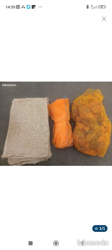 Sacs toile de jute et filet (image 1)