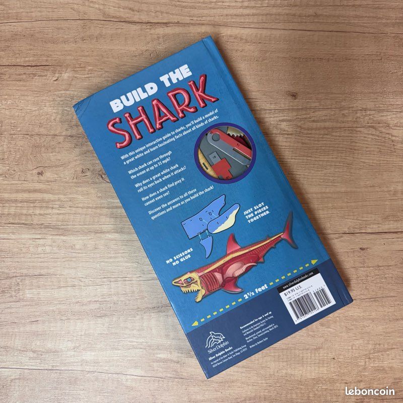 Build The Shark – Livre + maquette requin blanc 3D 75 cm – Silver Dolphin (image 2)