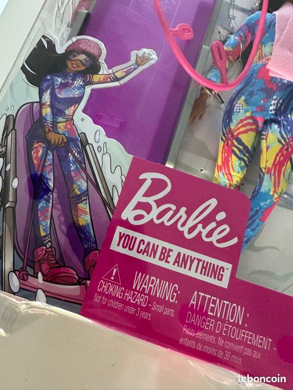 Poupée Barbie métisse et Sa Luge au ski neuf (image 4)