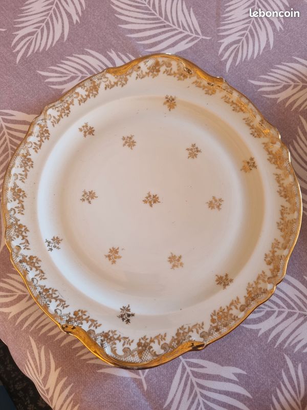 Assiettes motifs dorées (image 4)