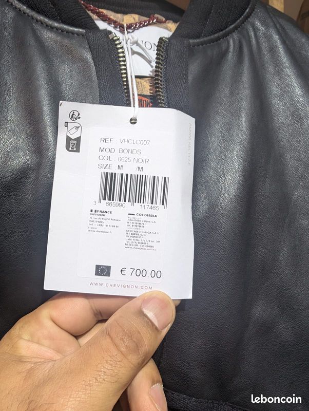 Vente veste cuir Chevignon (image 2)