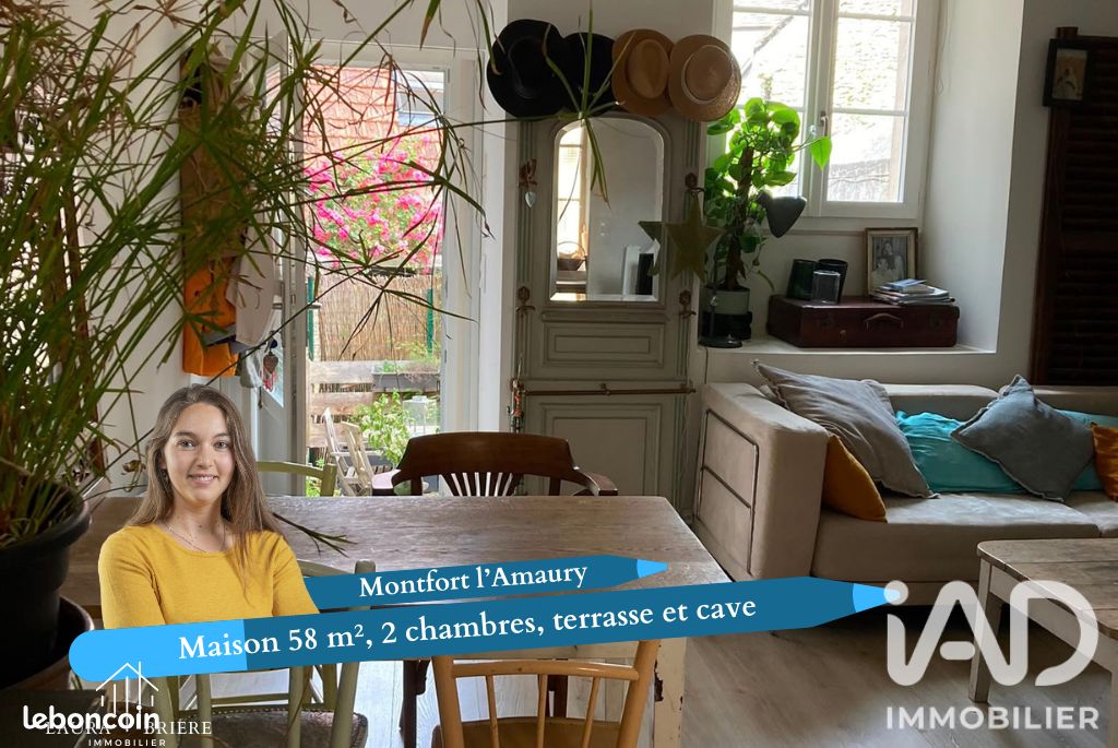 Maison 3 pièces 58 m² · à Montfort-l'Amaury · 58 m² · 1 150 €/mois