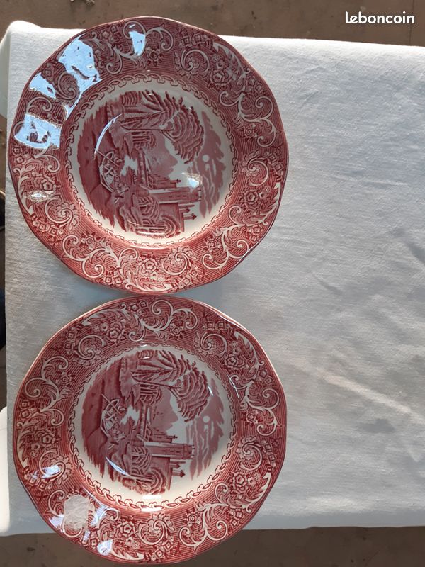 Lot de 2 assiettes anglaises (image 1)