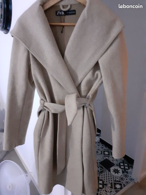 Veste cardigan beige (image 3)