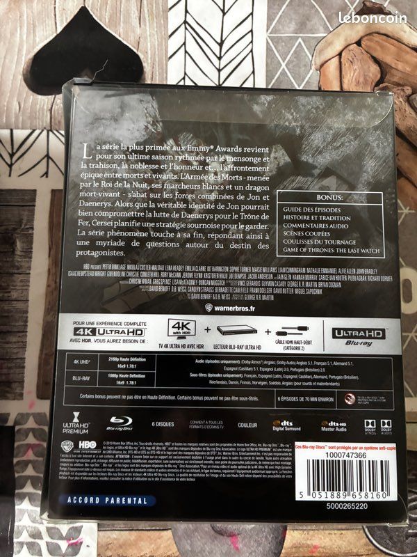 Vend blu-ray game of throne (image 3)
