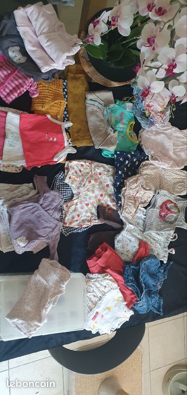 Lot Vintage De Vêtements Bébé Années 60 - Tailles 1 à 6 Mois - Unisexe - Très Bon état