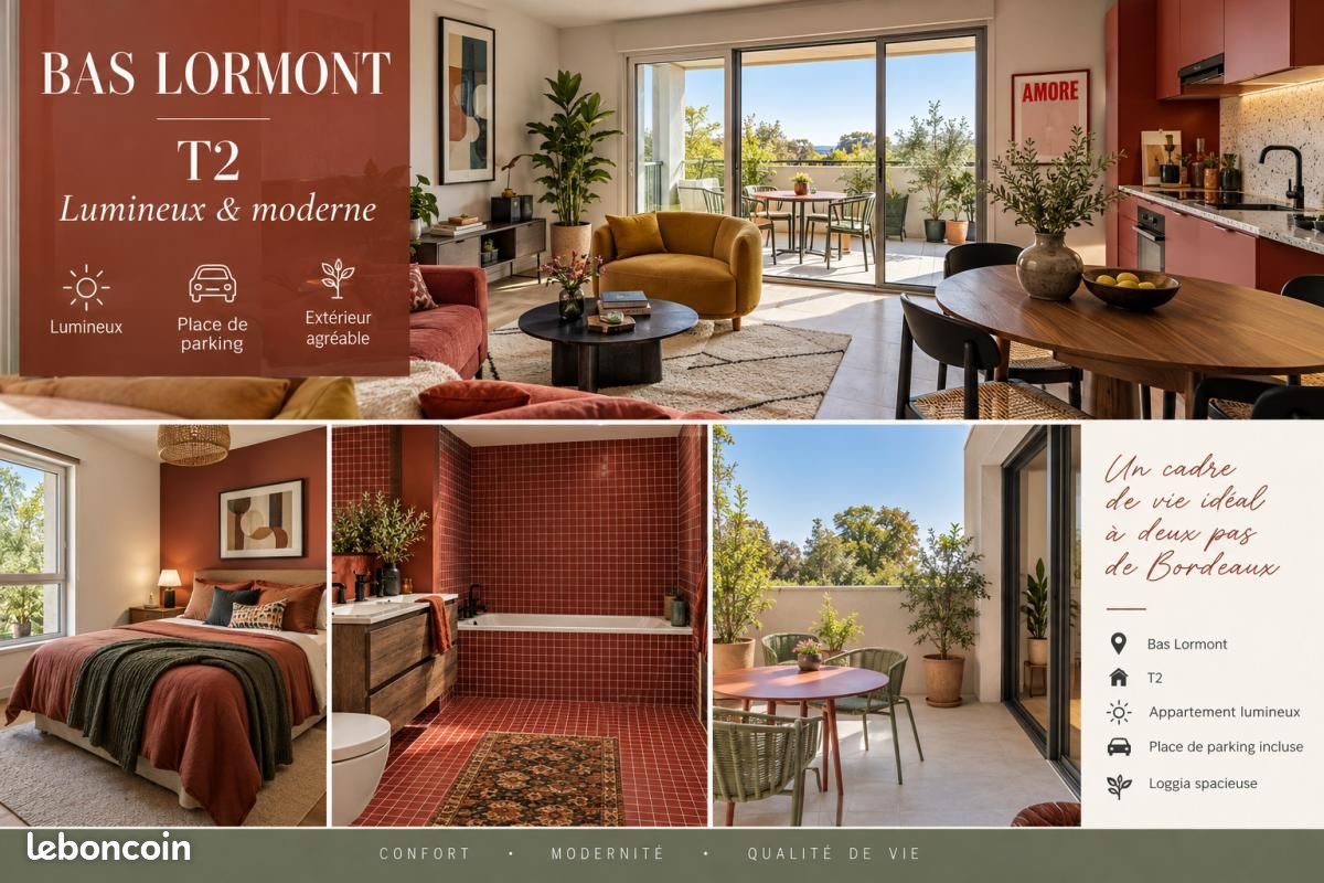 Appartement 3 pièces 63 m² · à Lormont · 63 m² · 238 242 €