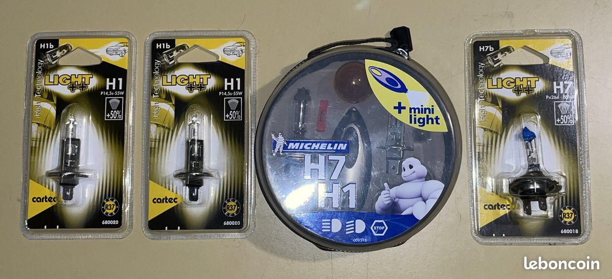 Ampoule H1 et H7 (image 1)