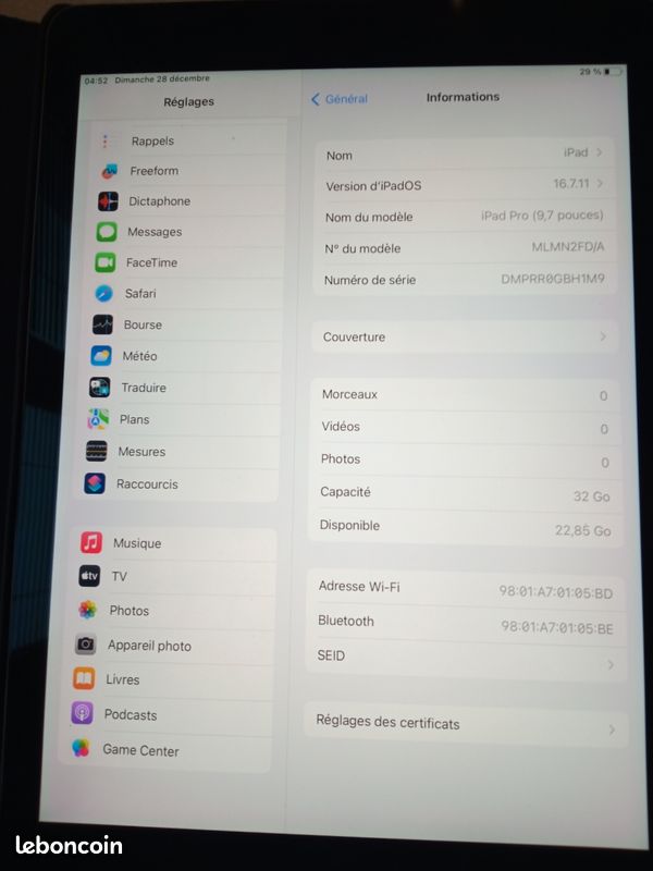 Informatique tablette iPad (image 3)